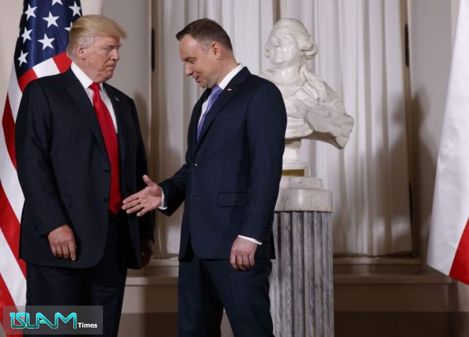 US President Donald Trump and Polish President Andrzej Duda