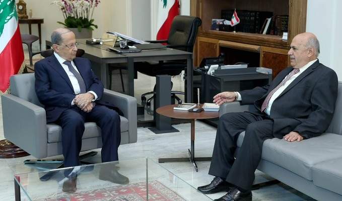 الرئيس عون عرض مع حسين للأوضاع العامة
