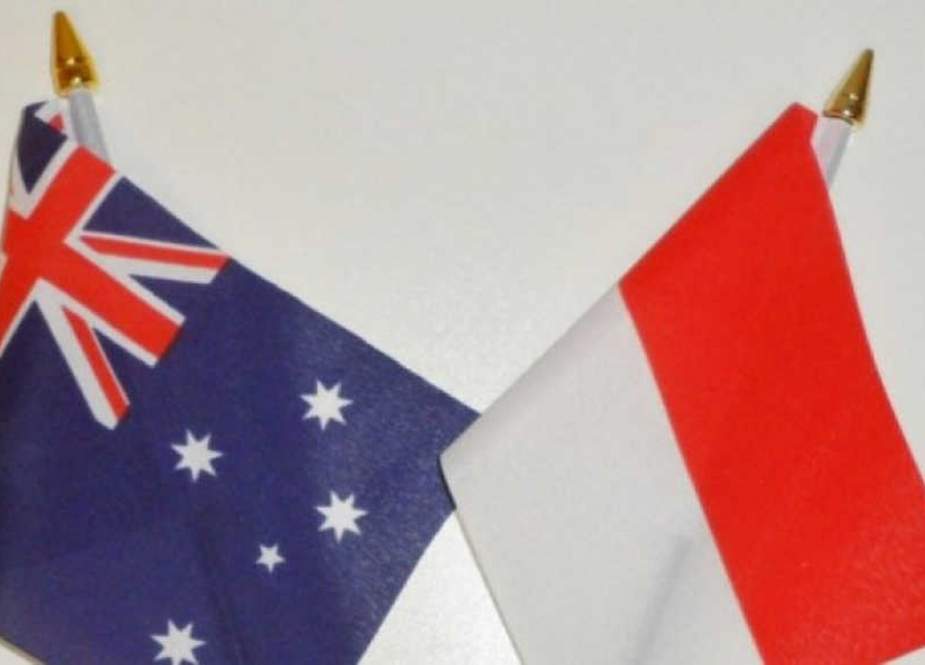 Bendera Indonesia dan Australia