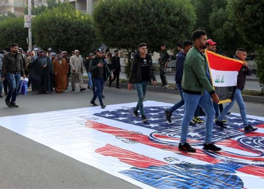 Hashd Sha’abi supporters rally in Baghdad to condemn US interference and sanctions.jpg