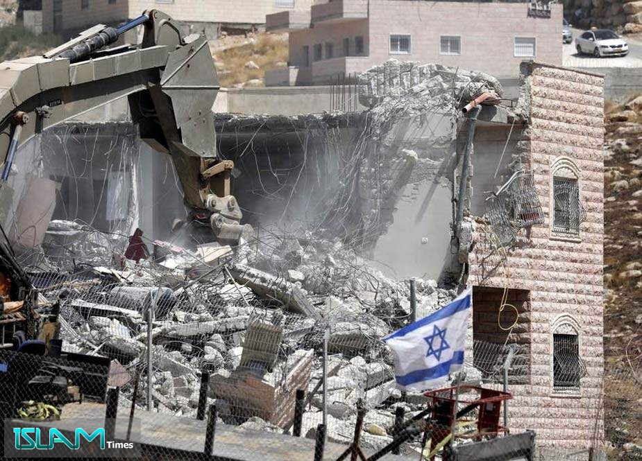 Sionistlər Qüdsdə fələstinlilərin evini dağıtmağa davam edir