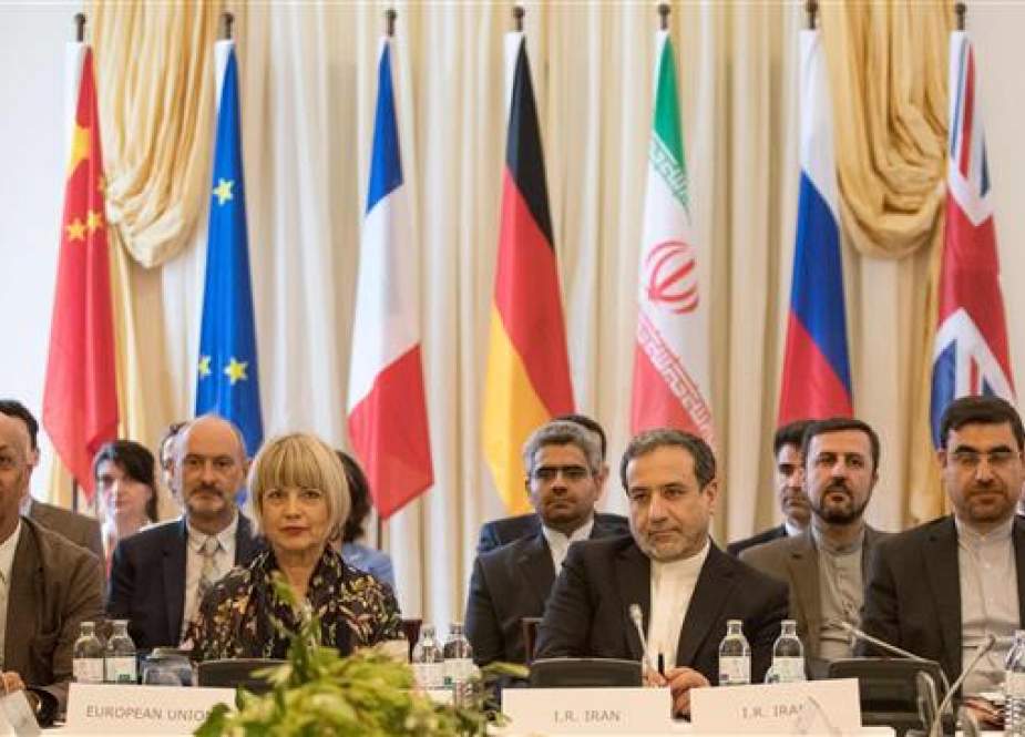 Representatives of signatories to an Iran nuclear deal take part in a meeting at the Palais Coburg in Vienna.jpg