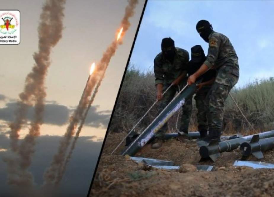 Rockets launched by Islamic Jihad Palestinian Resistance movement.jpg