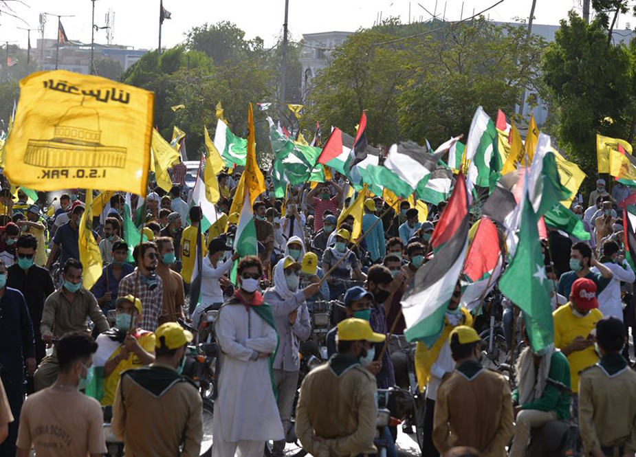 عالمی یوم القدس، کراچی میں تحریک آزادی القدس و آئی ایس او کے زیر اہتمام عظیم الشان ریلی کی تصویری جھلکیاں