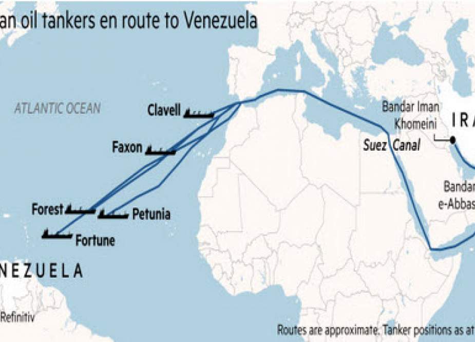 تراژدی سیاست قدرت‌های بزرگ؛ چالش صادرات سوخت ایران به ونزوئلا برای آمریکا