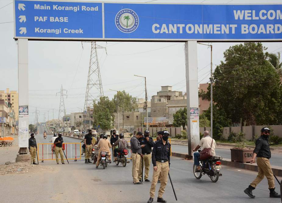 کراچی میں لاک ڈاؤن کی خلاف ورزی کرنے پر سخت کارروائی کا فیصلہ