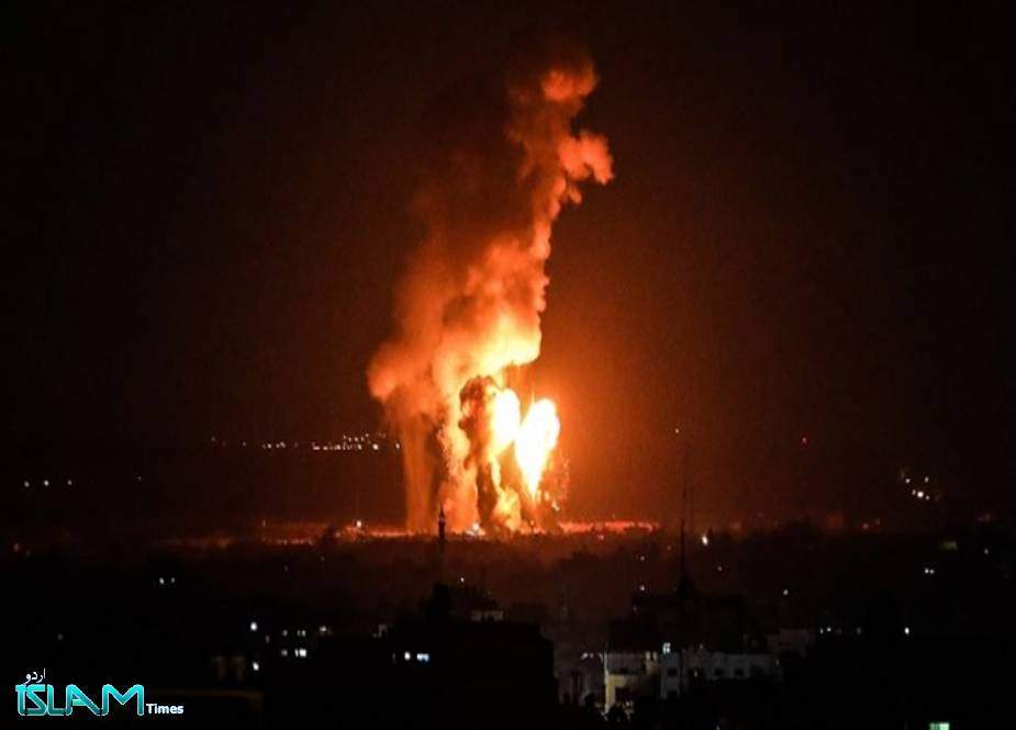 فلسطین، غزہ کی پٹی پر اسرائیلی ہوائی حملہ
