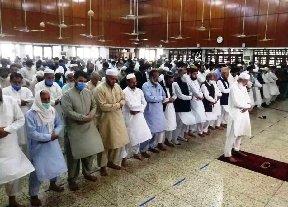 لاہور، منصورہ میں سید منور حسن کی غائبانہ نماز جنازہ ادا کر دی گئی