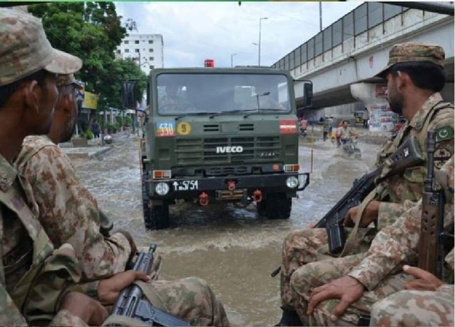 کراچی میں سول انتظامیہ کی مدد کیلئے فوج طلب