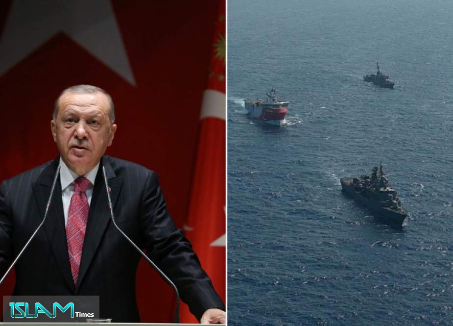 Erdogan Says Turkey Won’t Back Down Amid Mediterranean Standoff