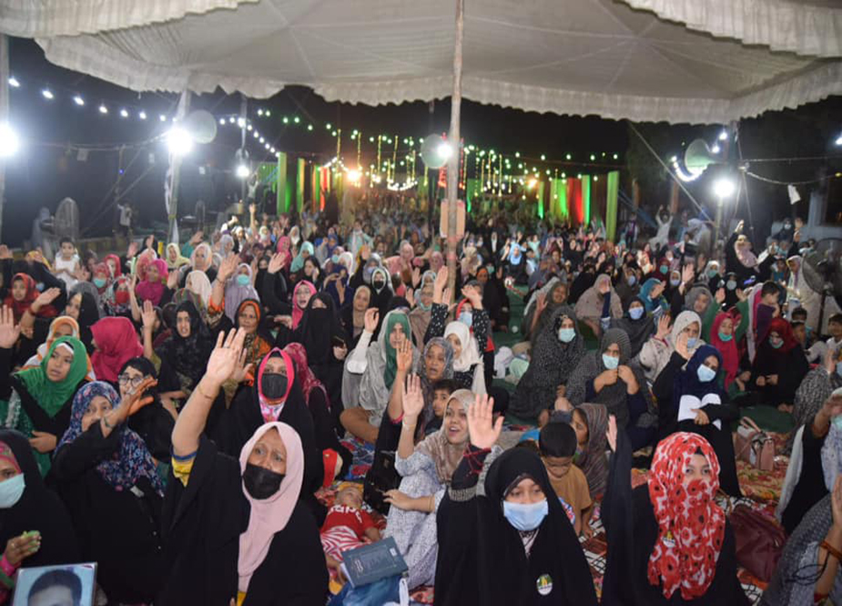 شیعہ لاپتہ افراد کی بازیابی کیلئے دھرنا جاری، جشن امام حسن (ع) کا انعقاد