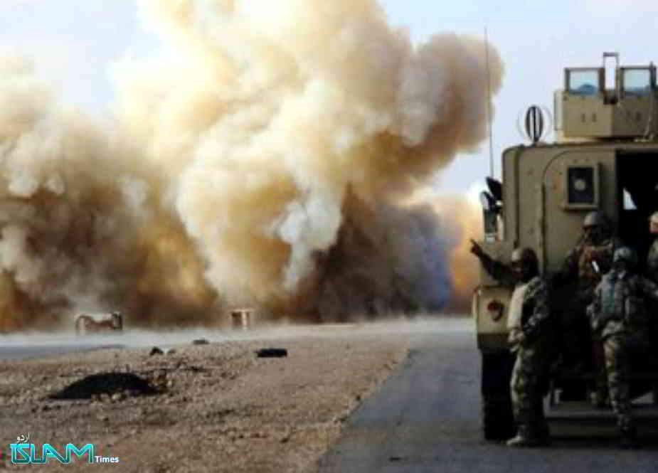 عراق، امریکی فوج کا لاجسٹک قافلہ بم حملے کا شکار