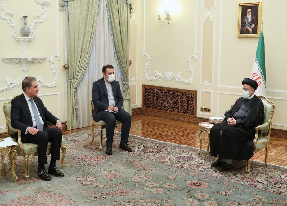 شاہ محمود قریشی کی ایرانی صدر آیت اللہ ابراہیم رئیسی سے ملاقات