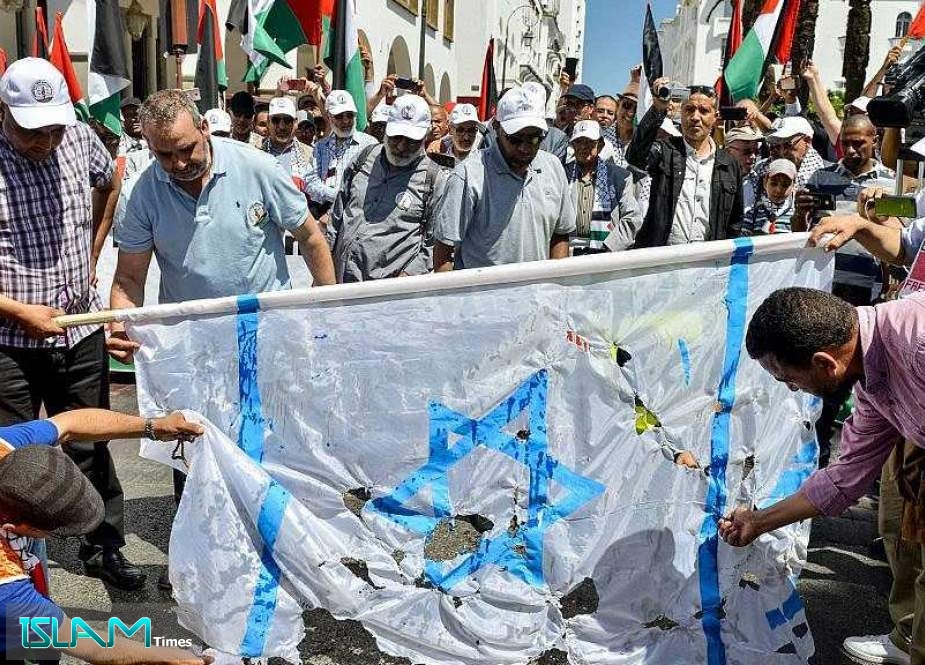 Moroccans Rally Calling For End to Rabat’s Normalization with ‘Israel’