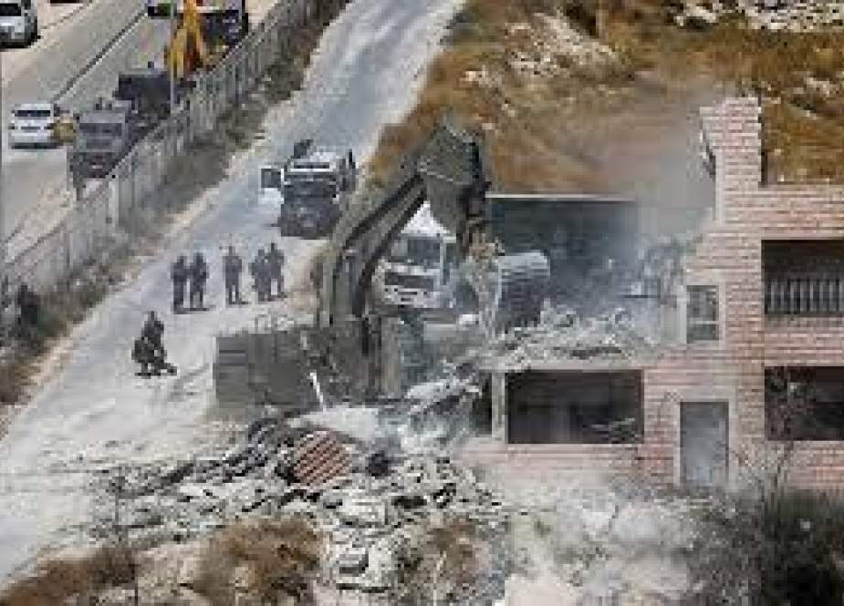 تخریب خانه فلسطینی‌ها در سایه سیاست آپارتاید صهیونیست‌ها