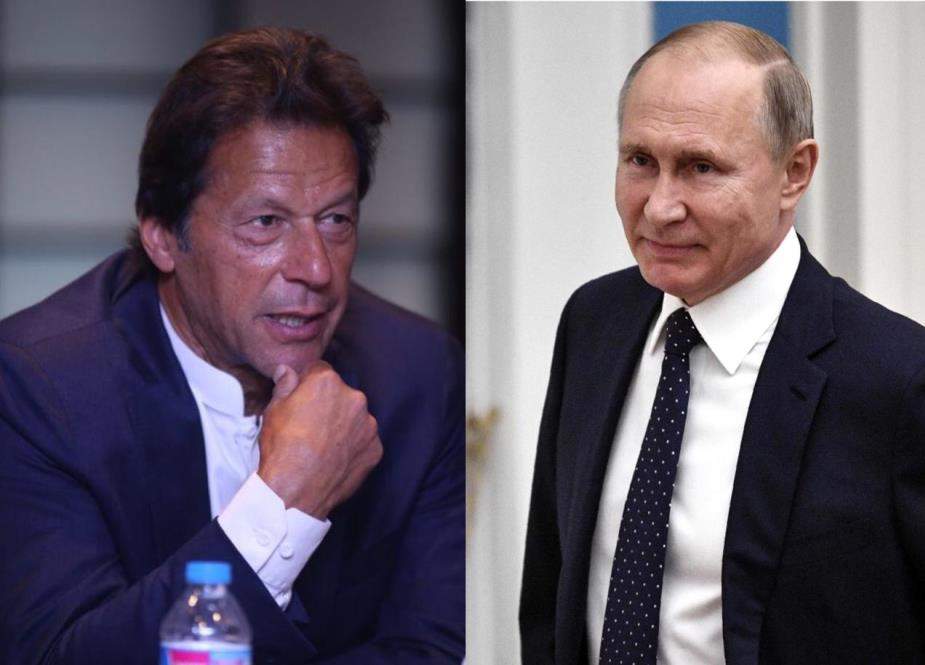 روسی صدر ولادیمیر پیوٹن اور وزیراعظم پاکستان کے درمیان ٹیلی فونک رابطہ
