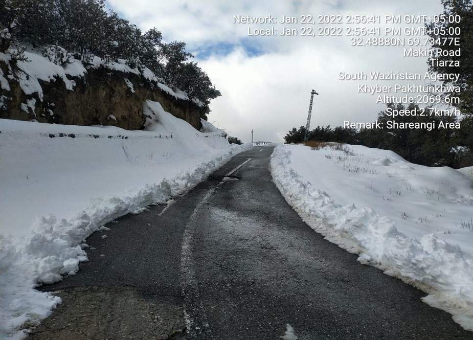شمالی وزیرستان، برفباری سے بند سڑکیں ٹریفک کیلئے بحال