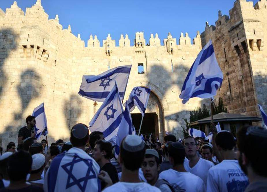 مقبوضہ فلسطین میں شدت پسند یہودی عناصر کا متنازعہ رقص پرچم مارچ