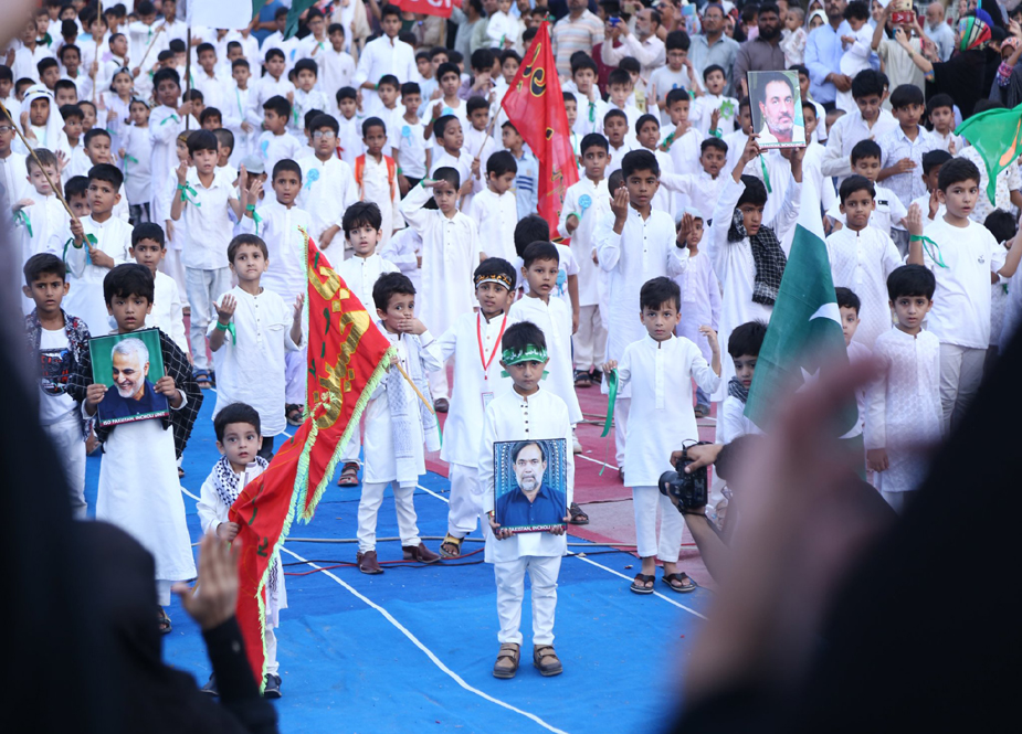 سلام فرماندہ، امام مہدی (عج) سے تجدید عہد کیلئے کراچی میں بچوں کا عظیم الشان اجتماع