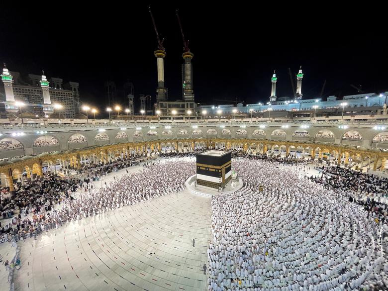 Muslim pilgrims circle the Kaaba and pray at the Grand Mosque in the holy city of Mecca, Saudi Arabia July 1, 2022.