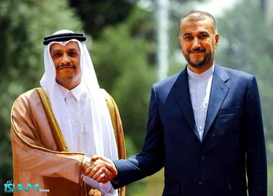قطری وزیرخارجہ کا دورہ تہران