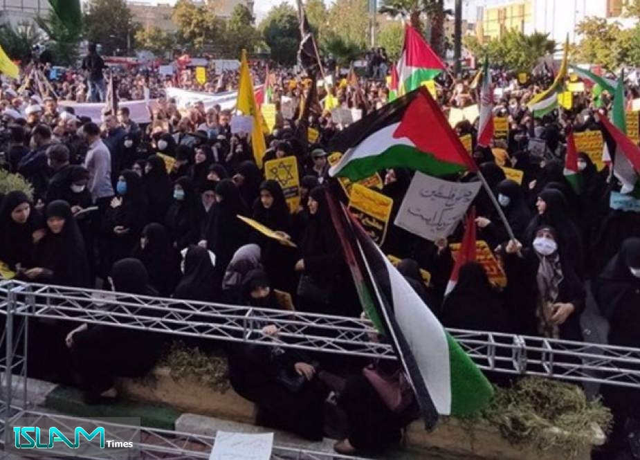 Iranians Stage Demonstration in Tehran to Support Palestinians, Condemn Israel’s Aggression on Gaza