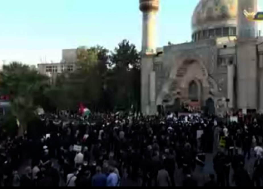 مظاهرات منددة بجرائم الكيان الصهيوني بحق الشعب الفلسطيني في ايران
