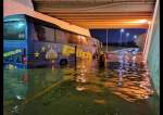 بالصور.. فيضانات وأمطار غزيرة تضرب المدينة المنورة