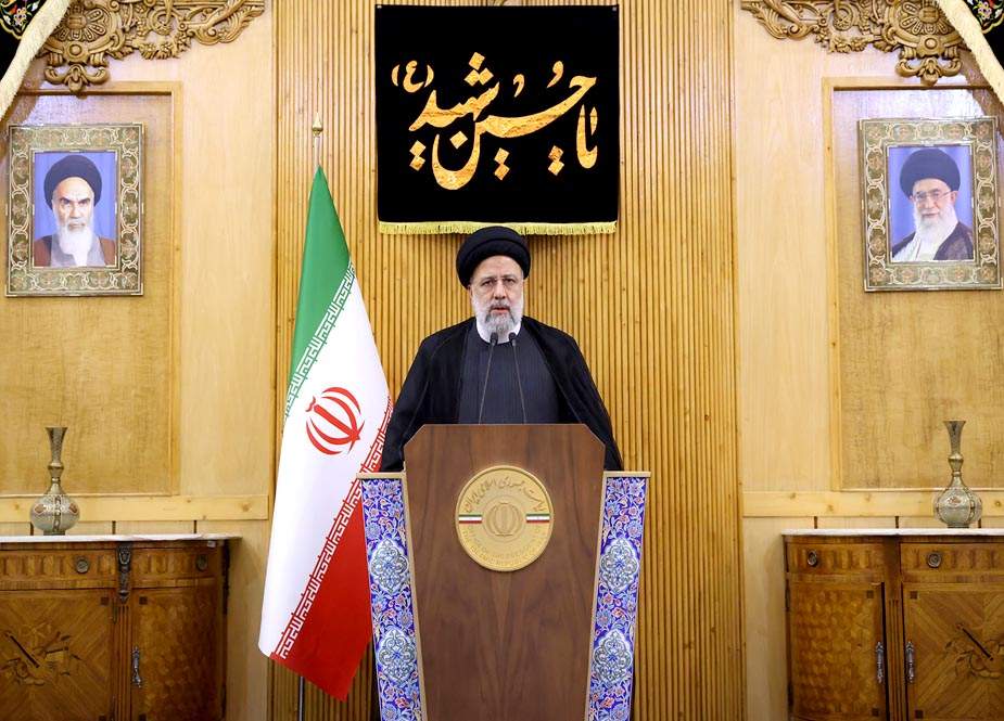 ایرانی قوم کی آواز، مظلوموں کی آواز، قاسم سلیمانی جیسے شہیدوں کی آواز ہے، ابراہیم رئیسی