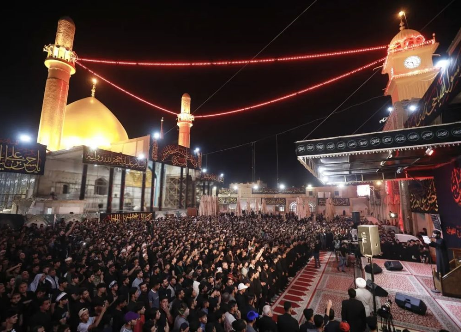 حرم امامین عسکریین علیھما السلام میں عزاداری کے مناظر