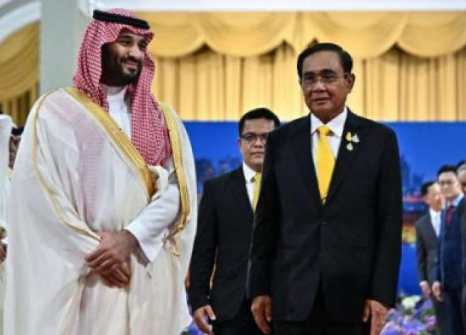 ولي العهد السعودي يلتقي رئيس وزراء تايلاند