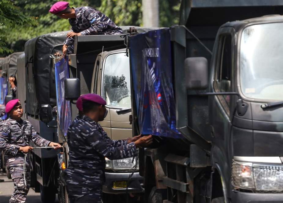 TNI AL Kerahkan Ratusan Marinir beseta Alat Berat Bantu Korban Gempa Cianjur