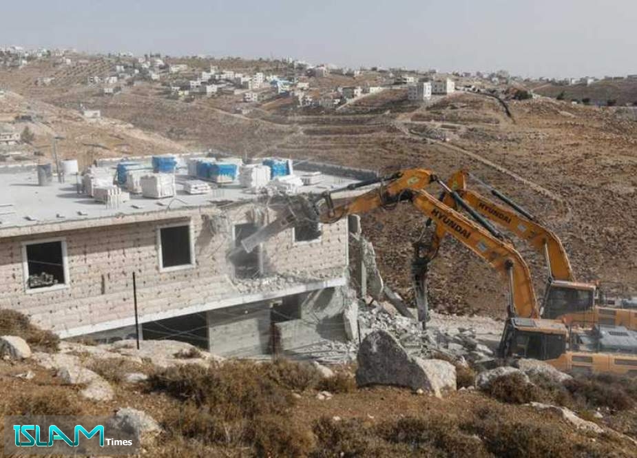 IOF Demolish Recently-Built Palestinian Elementary School in Southern West Bank