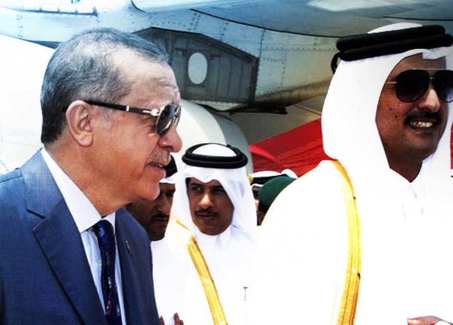رئیس جمهور ترکیه و امیر قطر