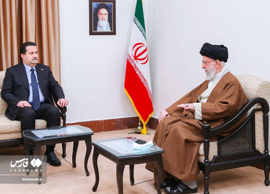 تہران میں رہبر معظم انقلاب اسلامی سے عراقی وزیراعظم کی ملاقات
