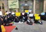 تہران، عفت و حجاب کے قانون کے نفاذ کیلئے طالبات اور خواتین کا دھرنا