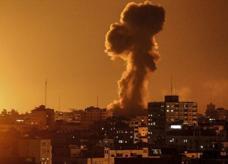 اسرائیلی طیاروں کی غزہ پر وحشیانہ بمباری، متعدد افراد زخمی
