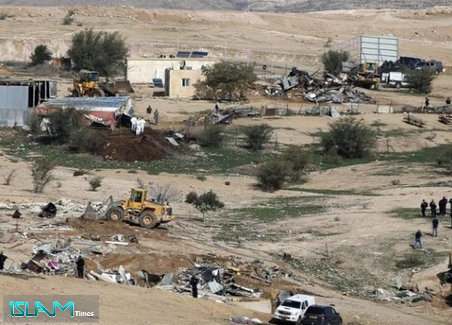 Israeli Regime Razes Palestinian Village for 210th Time