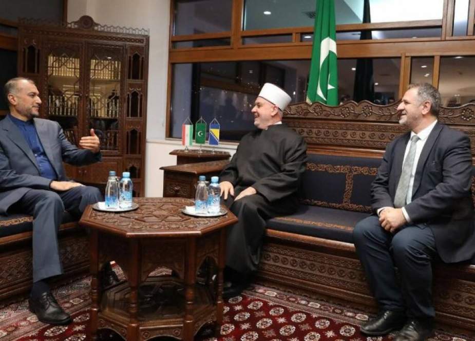 عبداللهيان يتحادث مع رئيس علماء المسلمين في البوسنة والهرسك