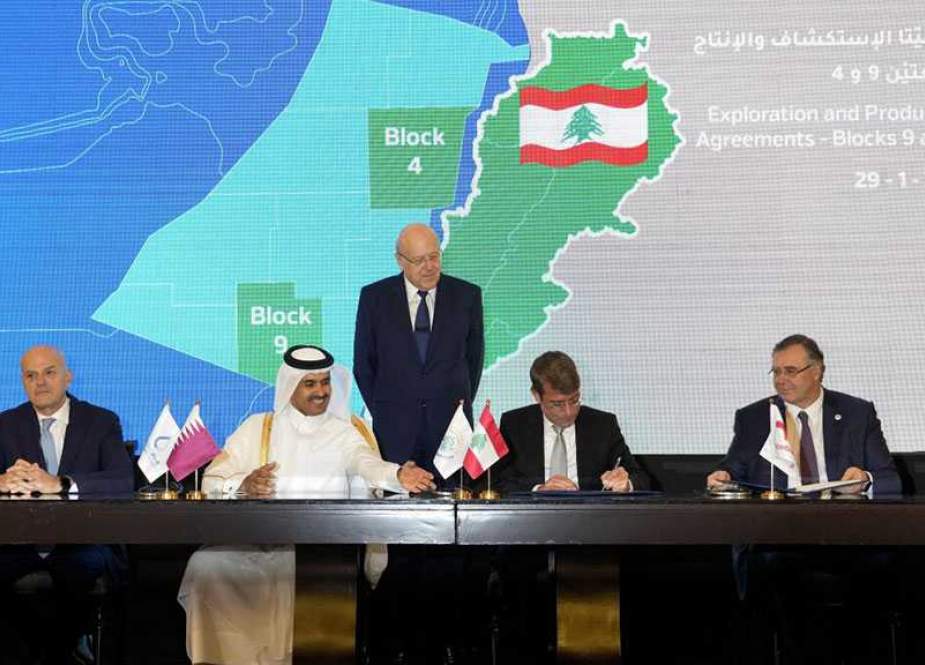 Lebanon dan Qatar Menandatangani Kesepakatan Eksplorasi Gas di Blok 4 dan 9