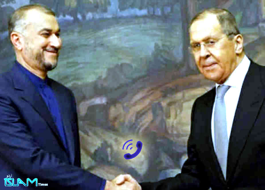 ایرانی و روسی وزرائے خارجہ کی گفتگو