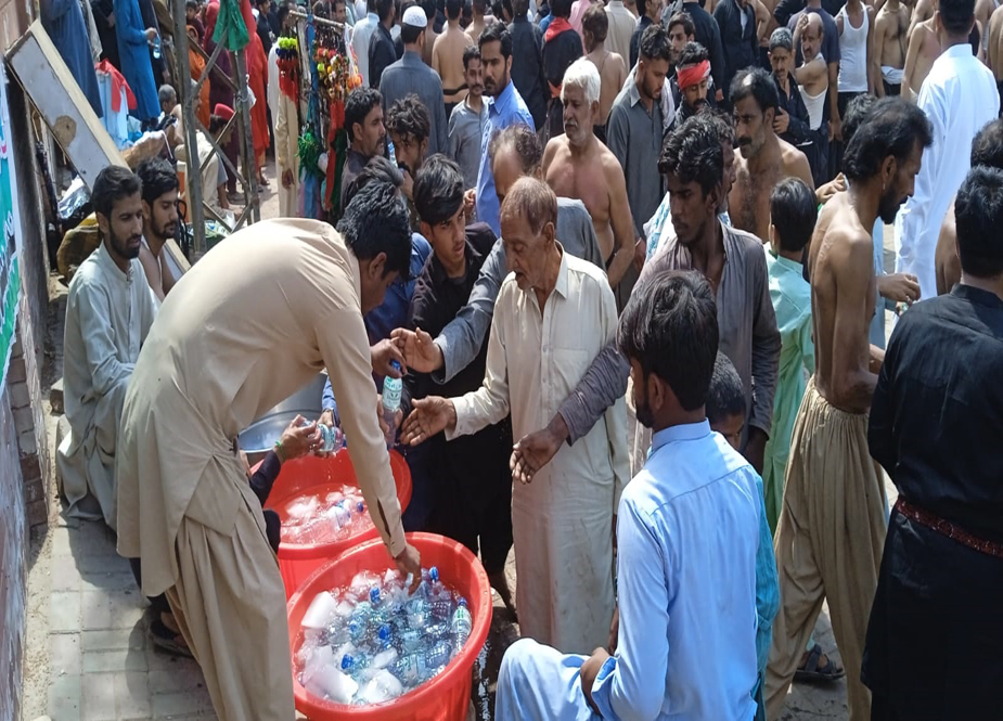 حضرت لعل شہباز قلندرؒ کا عرس، ایم ڈبلیو ایم کے تحت سبیل امام حسینؑ کا انعقاد