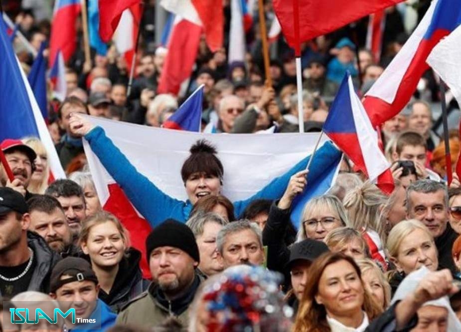 Protest Held in Prague Against Inflation, Military Support for Ukraine