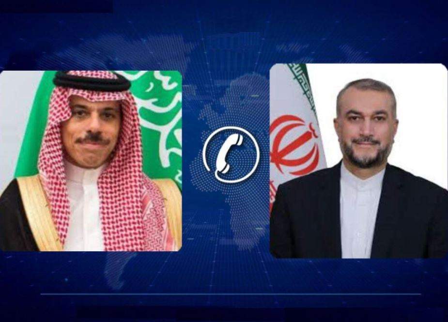 رمضان المبارک کی آمد پر سعودی عرب کے وزیر خارجہ کی حسین امیر عبداللہیان کو مبارکباد