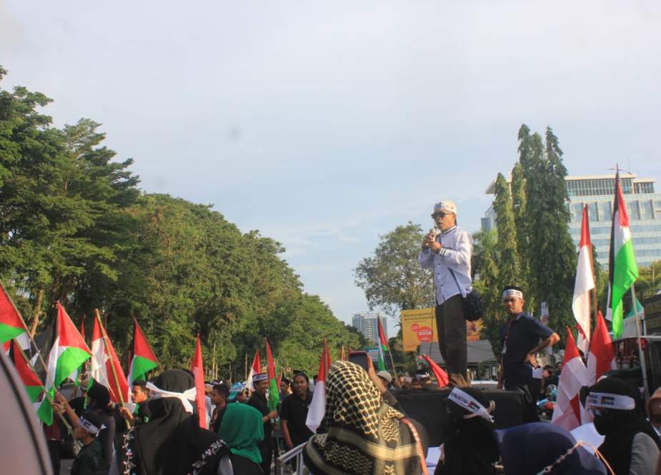 Demo Dukung Kemerdekaan Palestina Di Makassar Tuntut Referendum Bagi