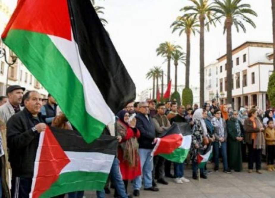 عشرات المغاربة يتظاهرون ضد التطبيع مع كيان الإحتلال