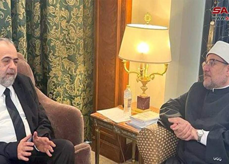 وزير أوقاف سوريا يبحث مع نظيره المصري مخاطر التطرف الديني