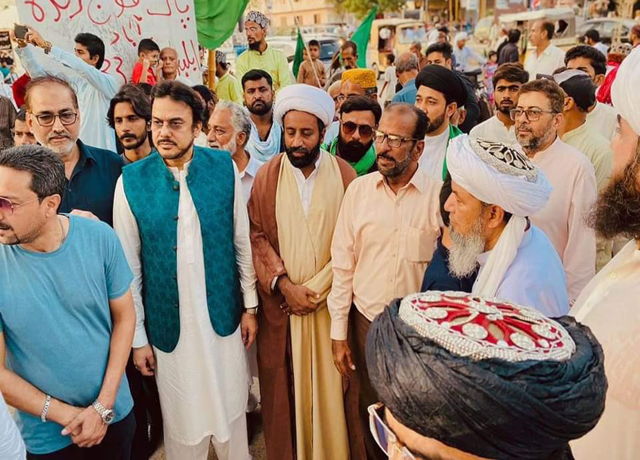 کراچی میں انجمن فرغ عزاداری کے تحت استقبالیہ کیمپ کا انعقاد، اہلسنت علماء کا استقبال