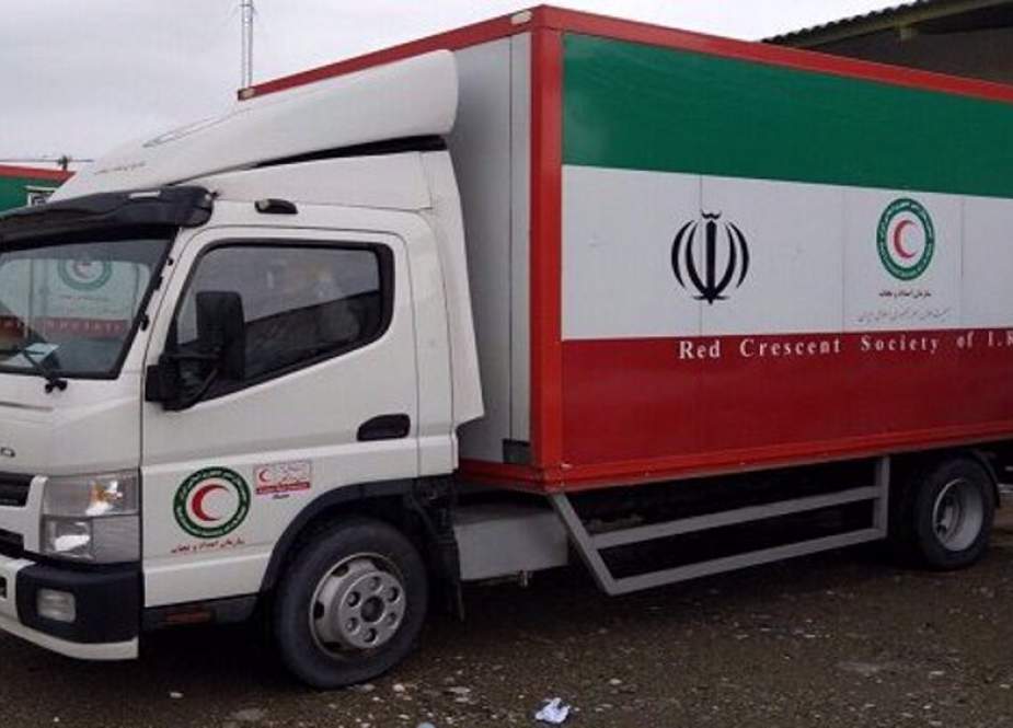 Truckload of Iranian relief aid bound for quake-hit Afghanistan