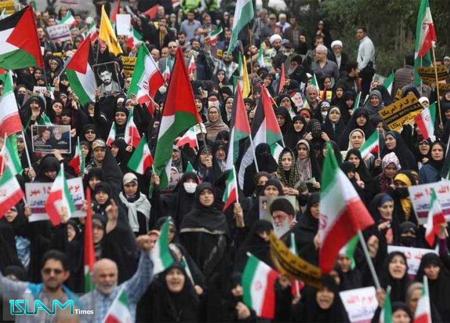 Iranians Rally in Solidarity with Palestinians to Condemn ‘Israeli’ Genocide